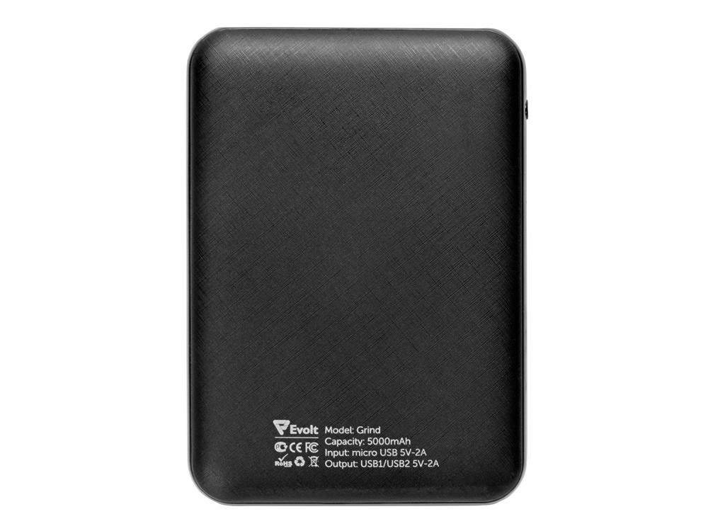 Портативное зарядное устройствоGrind, 5000 mAh, черный - фото 6 - id-p224022723