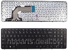 Клавиатура для ноутбука HP Pavilion 17-E, чёрная, с рамкой, RU