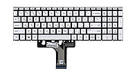 Клавиатура для ноутбука HP Pavilion 15-EG, серебро, с подсветкой, RU