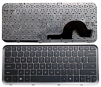 Клавиатура для ноутбука HP Pavilion DM3-1000, чёрная, с серой рамкой, RU