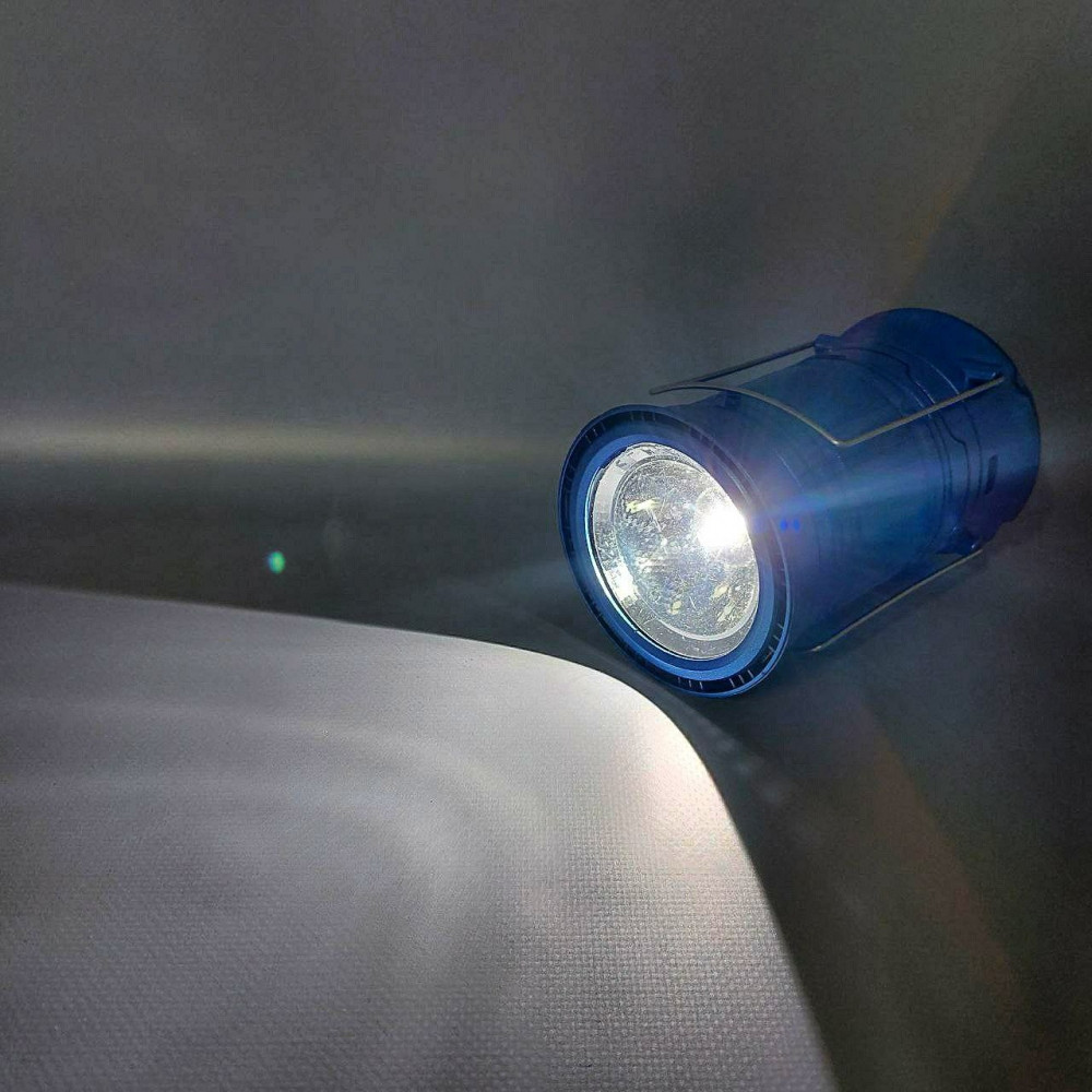 Раздвижной кемпинговый фонарь Magic Cool camping light c диско лампой LL-5801 (3 режима работы, с функцией - фото 7 - id-p216372997
