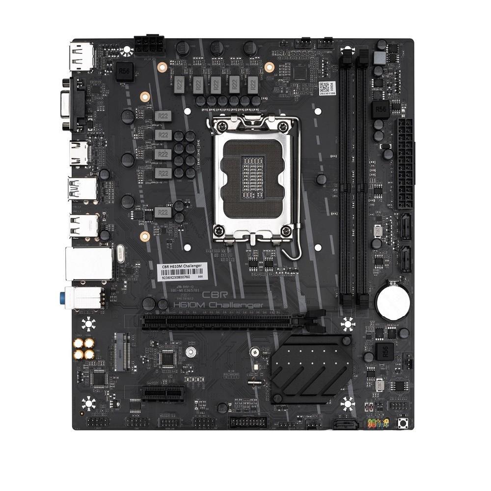 CBR H610M Challenger OEM {Socket 1700, 2*DDR4, mATX, VGA+HDMI+DP, 1*PCIEx16/1*PCIEx1/1*M.2, 3*SATA3, - фото 1 - id-p224026010