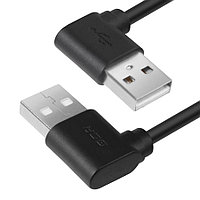 Кабель GCR 0.5m USB 2.0, AM угловой левый / AM угловой левый, 28/24 AWG GCR-AUM5AM-BB2S-0.5m GCR Кабель 0.5m