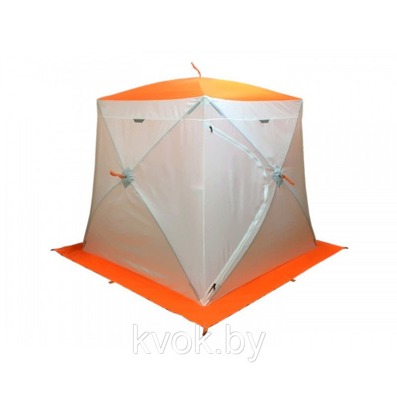 Зимняя палатка Mr. Fisher Куб 2.0 х 1.75 м вшитый пол на липучке - фото 2 - id-p224027259
