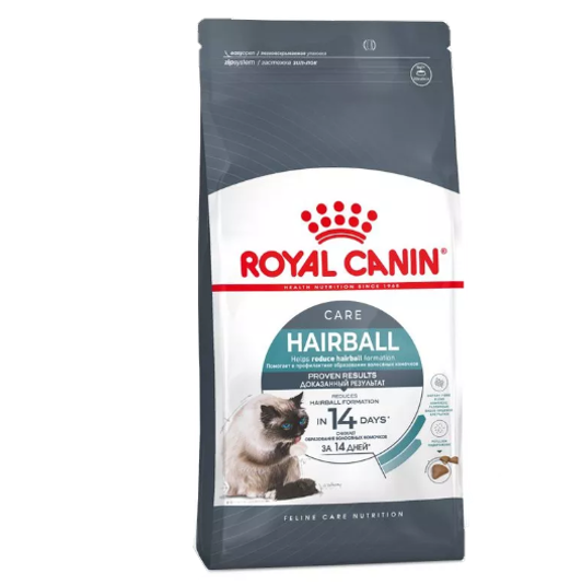Сухой корм Royal Canin Hairball Care для профилактики образования волосяных комочков у взрослых кошек 400гр.