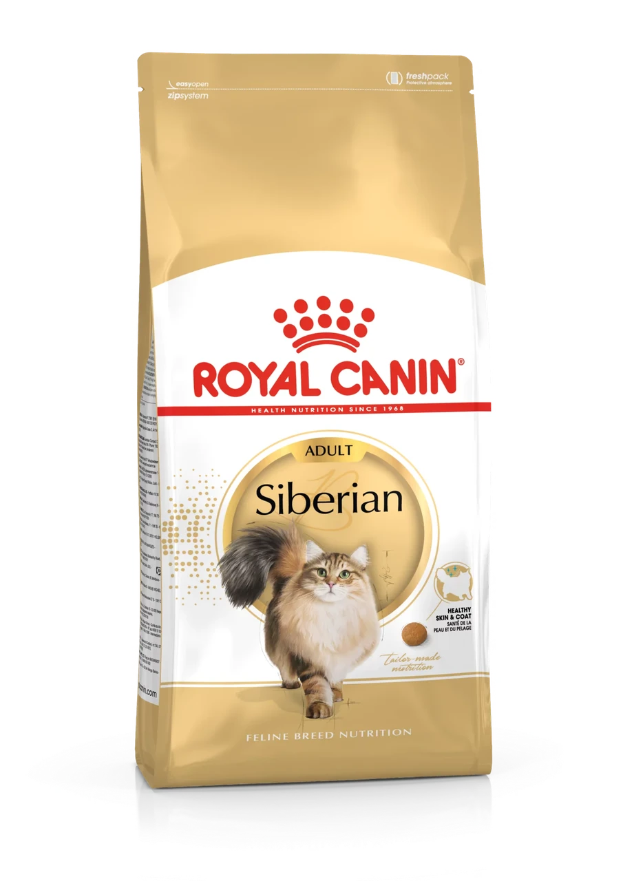 Сухой корм Royal Canin Siberian Adult для взрослых сибирских кошек старше 12 месяцев 400гр.