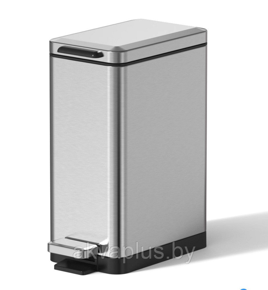 Ведро прямоугольное 6 л с микролифтом сатин Java S-887-6L