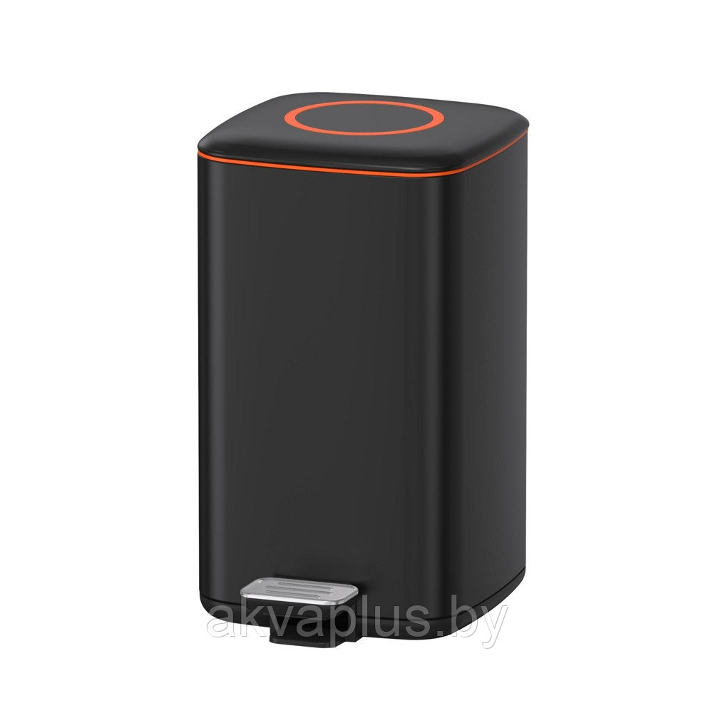 Ведро квадратное 12 л с микролифтом Java S-888-12Q черный