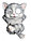 Сувенир полистоун «Котик» (от солнечной батареи) 7*11*17 см, «Загорает», фото 2