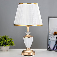 Настольная лампа Анисия E27 40Вт бело-золотой 25х25х43 см RISALUX