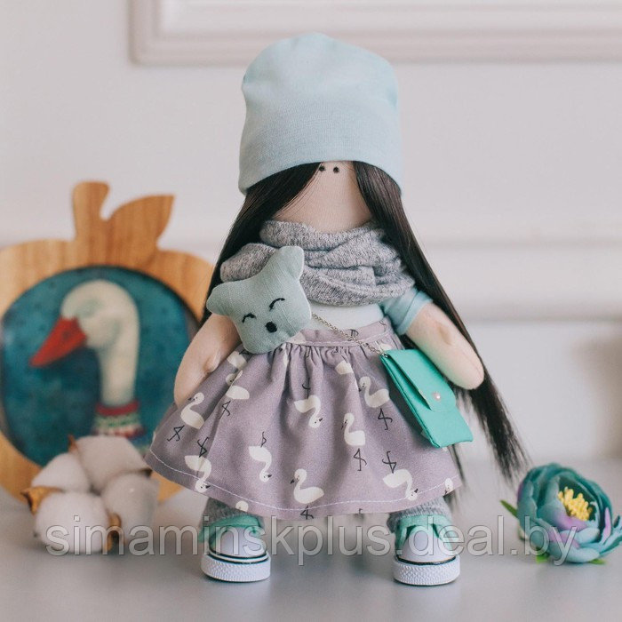 Набор для шитья. Интерьерная кукла «Лина», 21 см - фото 5 - id-p224029499