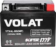 Мотоаккумулятор VOLAT YTX4L-BS MF R+