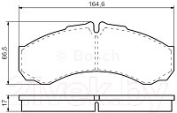 Тормозные колодки Bosch 0986424833