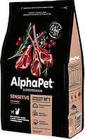 Сухой корм для кошек AlphaPet Superpremium Sensitive с ягненком / 111017