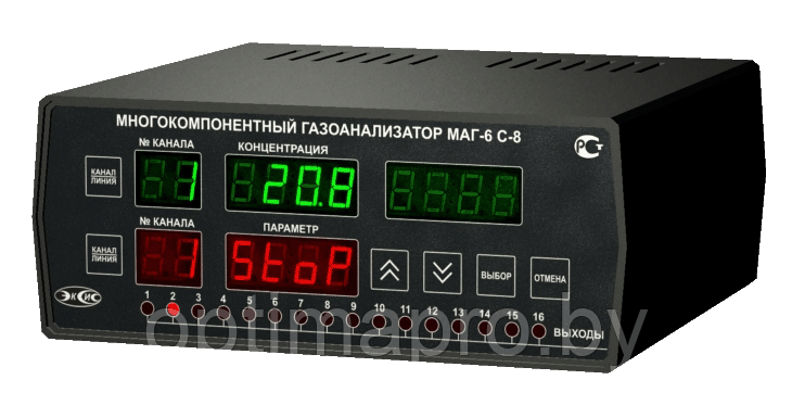 МАГ-6С-8 Стационарный многокомпонентный газоанализатор - фото 1 - id-p224055898