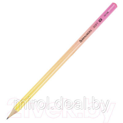 Набор простых карандашей Brauberg Soft Pastel / 880759 - фото 6 - id-p224053640