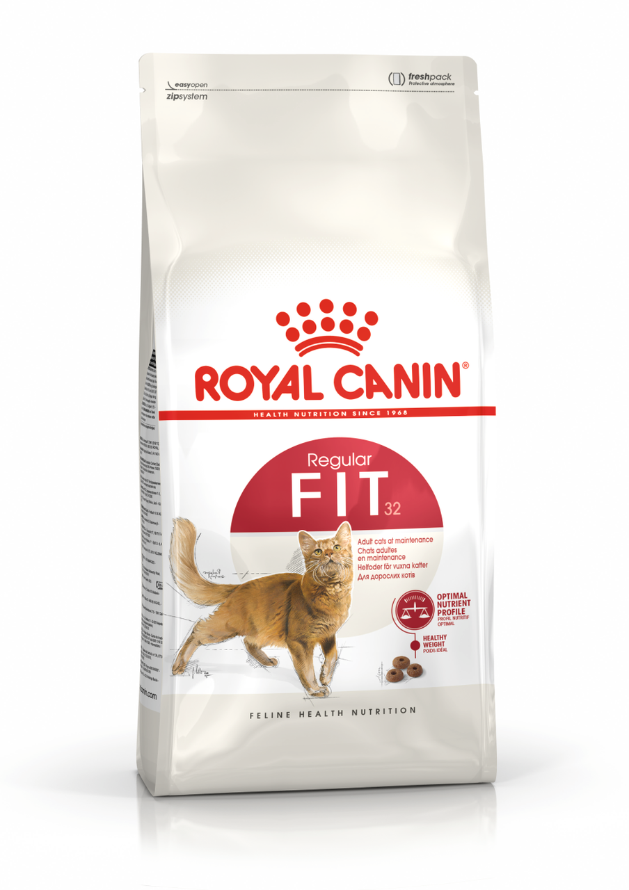 Сухой корм Royal Canin Regular Fit 32 для взрослых кошек имеющих доступ на улицу 400гр.