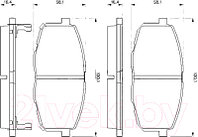 Тормозные колодки Bosch 0986424811