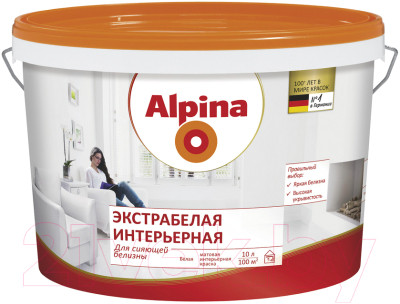 Краска Alpina Экстрабелая интерьерная - фото 1 - id-p224060410