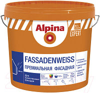 Краска Alpina Expert Fassadenweiss. База 1