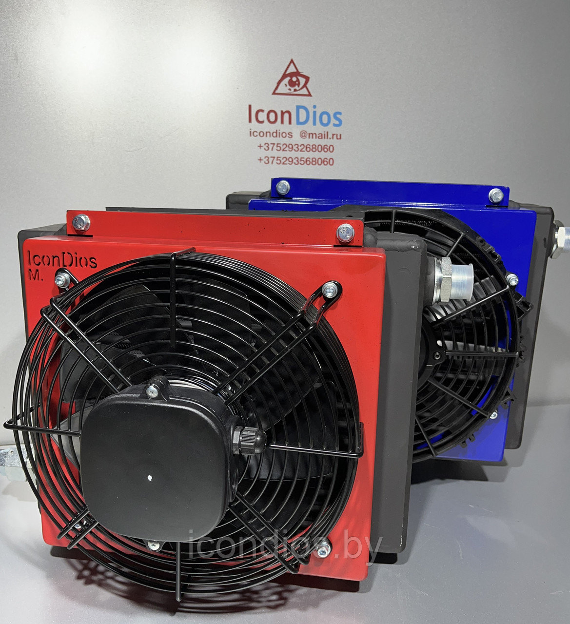 Маслоохладители до 140 л\мин на 220V, 24V, 12V с датчиком температуры.