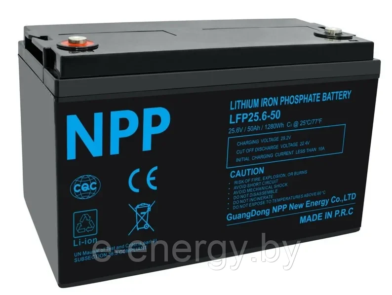 Аккумулятор NPP LIFEPO4 25.6V, 50Ah NSFE050Q10-LFP - фото 1 - id-p224075799
