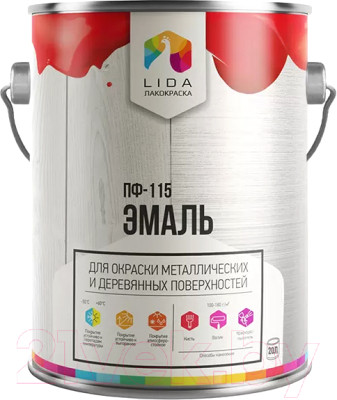 Эмаль Lida Optima ПФ-115 - фото 1 - id-p224075280