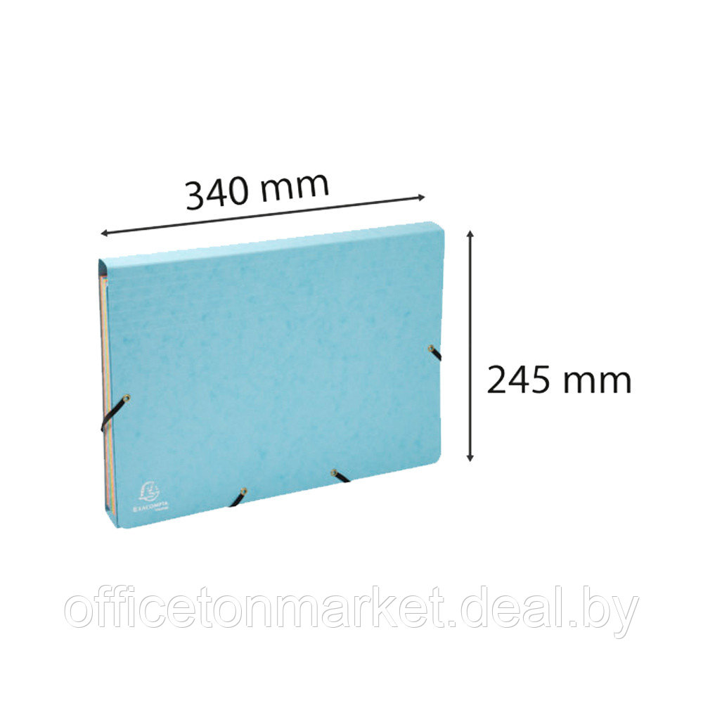 Папка на резинках "Aquarel", А4, 15 мм, картон, 12 делений, ассорти - фото 7 - id-p224063796