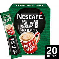 Кофейный напиток NESCAFE 3в1 Крепкий растворимый ( 20шт/уп )