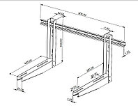 КРОНШТЕЙН РЕГУЛИРУЕМЫЙ KARDESLER METAL 550ММ