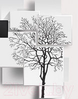 Фотообои листовые Citydecor Дерево 3D Инь-янь 2
