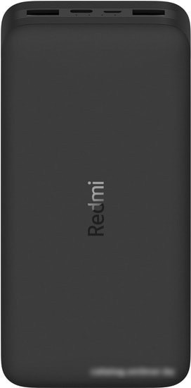 Портативное зарядное устройство (повербанк) Xiaomi Redmi Power Bank 20000mAh (черный) - фото 2 - id-p224087058