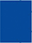 Папка-короб на резинке Бюрократ -BA40/07BLUE пластик 0.7мм корешок 40мм A4 синий, фото 2