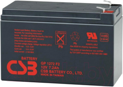 Батарея для ИБП CSB GP 1272 F2 25W 12V/7.2Ah - фото 1 - id-p224080231