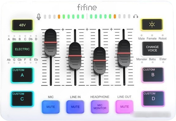 Микшерный пульт FIFINE SC3 (белый)