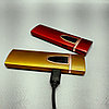 Электронная USB зажигалка LIGHTER Smoking Set Бордовый, фото 10