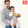 Хипсит - кенгуру Aiebao 3в1, рюкзак - кенгуру слинг для переноски малыша от 0 месяцев  Нежно розовый, фото 9