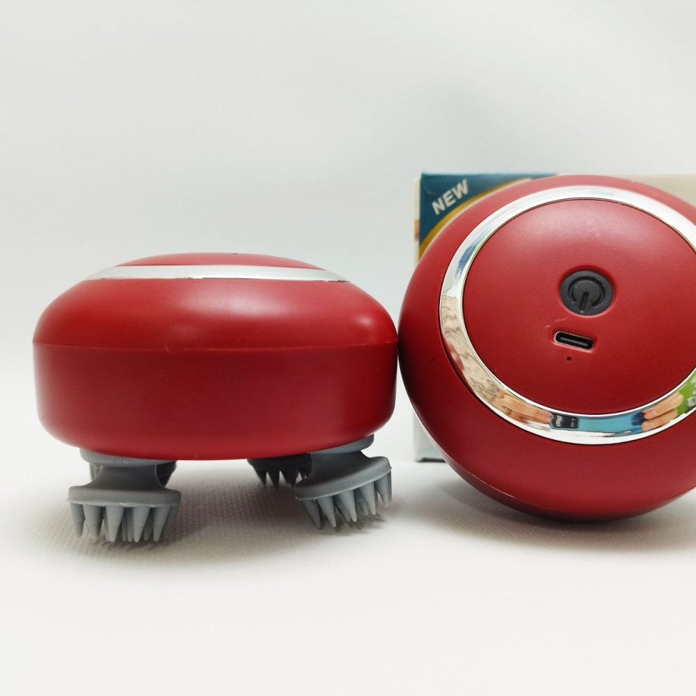 Портативный 3D массажер для головы и тела Smart Scalp Massager RT-802 (3 режима, USB зарядка, 600 mAh) - фото 2 - id-p222018004