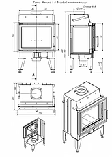Каминная топка Мета-Бел Fenix 1, фото 3