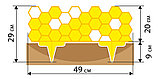 СОС-20 Садовое ограждение "Соты" высота 20 см, длина 2,5 м (Желтый), фото 6