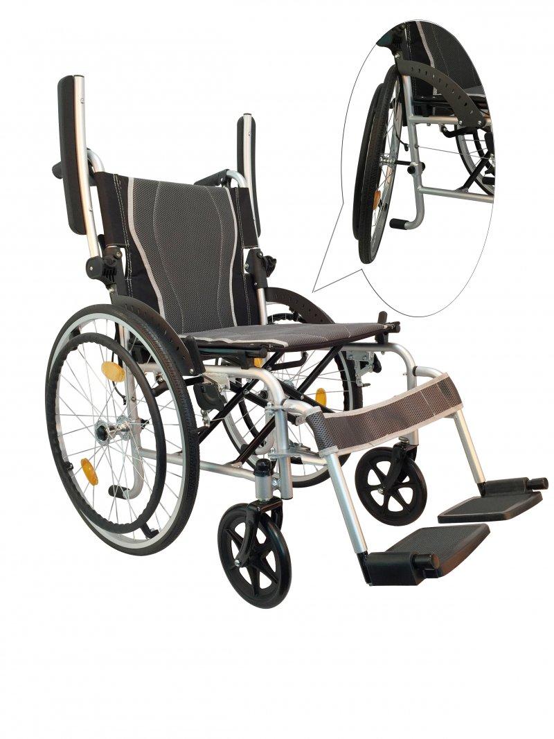 АТ52311 Кресло-коляска с ручным приводом прогулочная для людей с ограниченными возможностями передвижения - фото 2 - id-p224097097