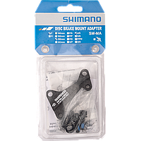 Адаптер для диск. тормоза Shimano, SM-MA-F180S/S, болт 2 шт., стоп. кольца 2 шт.