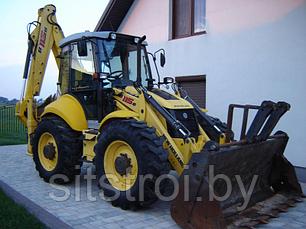 Экскаватора-погрузчика. New Holland B115b. Монтаж колец., фото 2