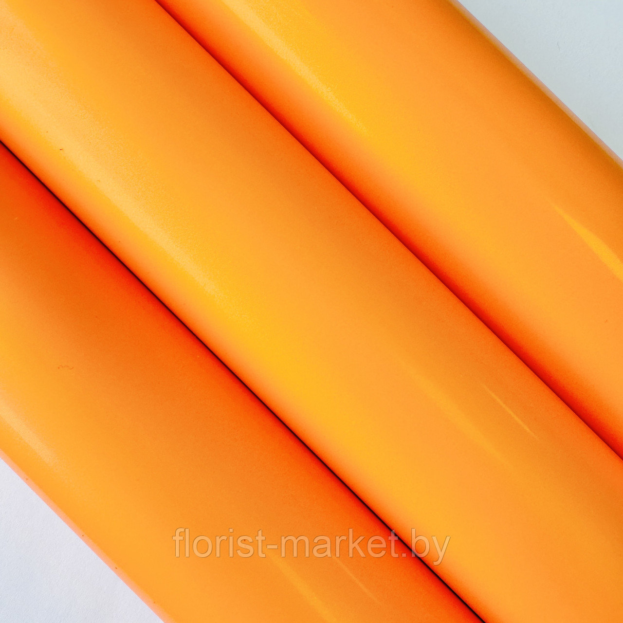 Пленка матовая "Сатин", 50 см*10 м, оранжевый - фото 1 - id-p223957231