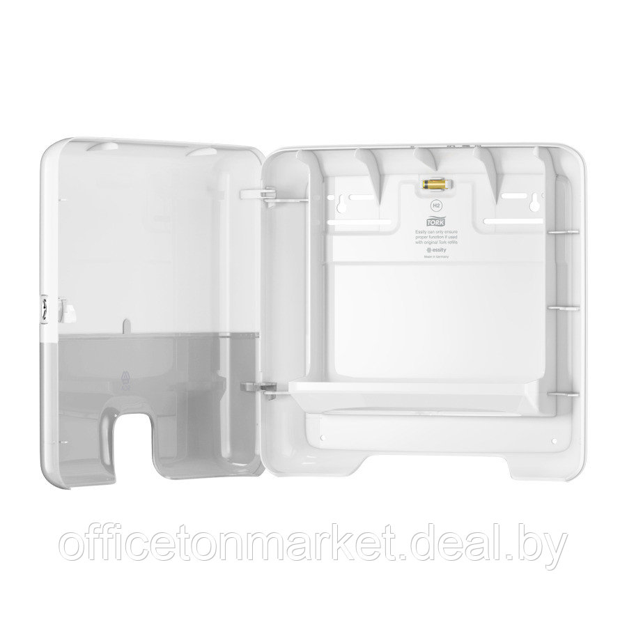 Диспенсер для полотенец листовых Tork Xpress Multifold H2 мини, ABS-пластик, белый (552100-38) - фото 3 - id-p201817068