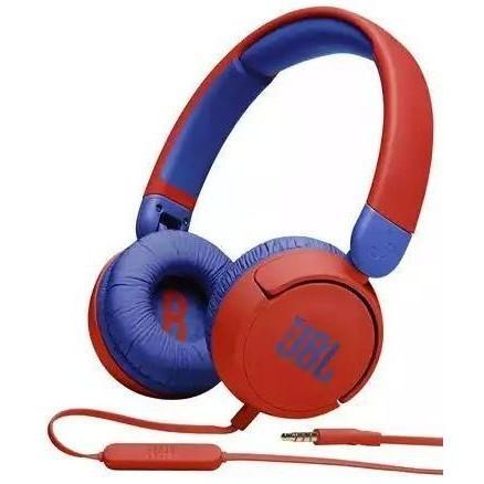 JBL Jr310: наушники накладные с микрофоном детские, 1.0м, цвет синий/красный - фото 1 - id-p224098498