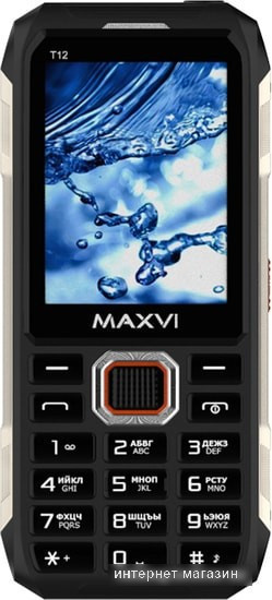 Мобильный телефон Maxvi T12 (черный) - фото 2 - id-p224098951