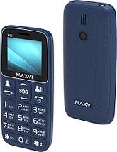 Кнопочный телефон Maxvi B110 (синий), фото 2