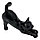 Фигурка фарфоровая №02 «Кот черный потягивается», фото 2