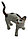 Фигурка фарфоровая №02 «Кот пятнистый смотрит», фото 2